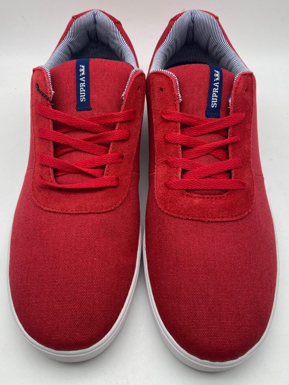 SUPRA STRIKE SKATE SNEAKERS RED/WHITE #S84002 US MEN'S SIZE 13